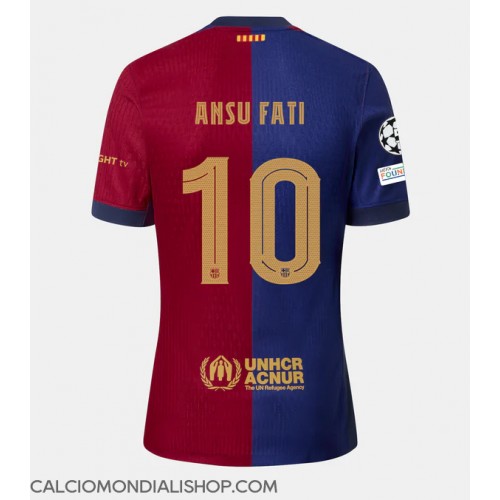 Maglie da calcio Barcelona Ansu Fati #10 Prima Maglia 2024-25 Manica Corta